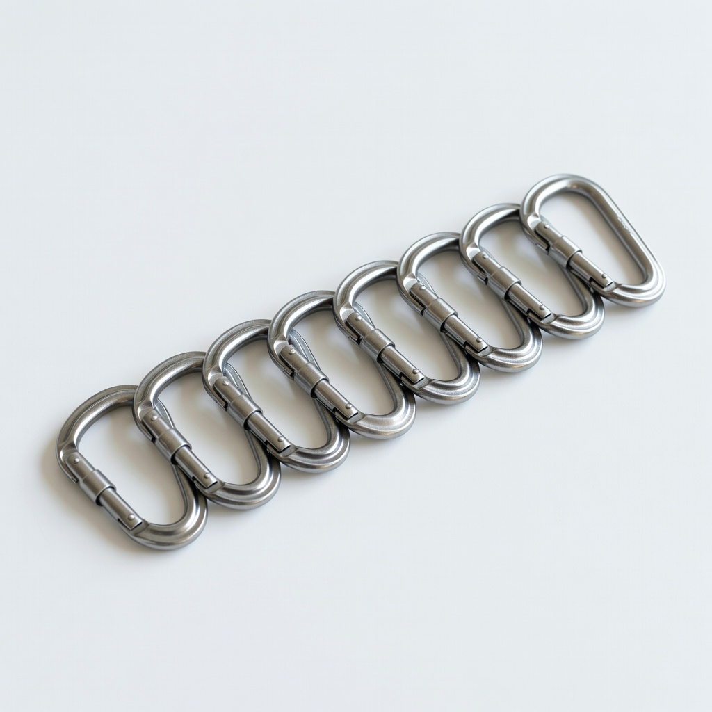 MCKAY 10 Pack Heavy Duty Steel Carabiners