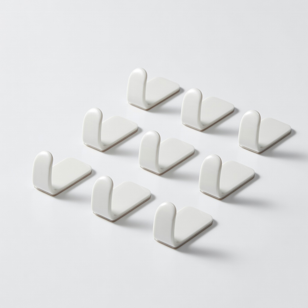 mDesign Plastic Adhesive Hooks (10-Pack)