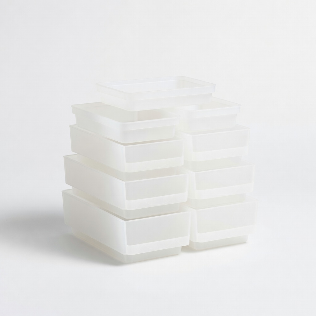 mDesign Plastic Drawer Organizer Bins (Set of 8)