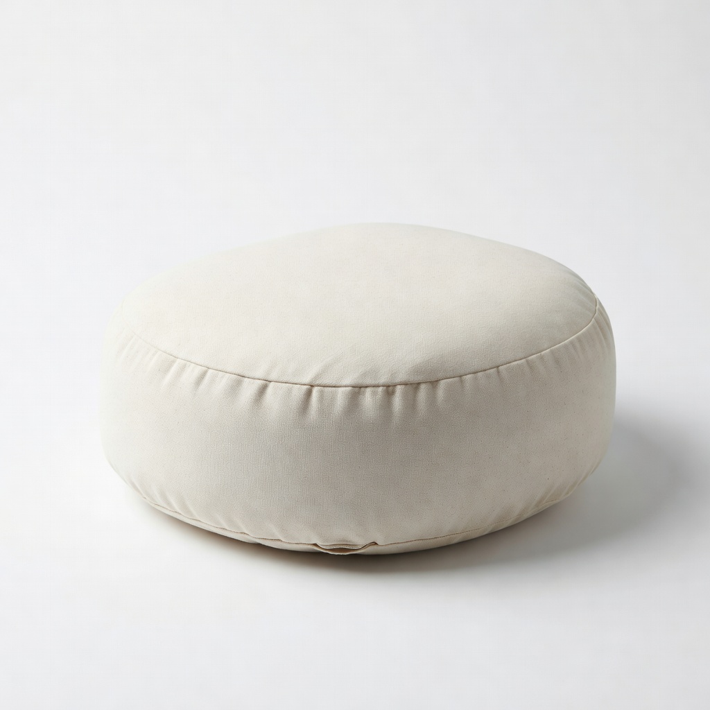 Meditation Cushion for Seiza Bench - Buckwheat Fill Zafu Seat Cushion