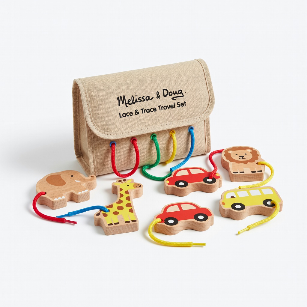 Melissa & Doug Lace & Trace Travel Set