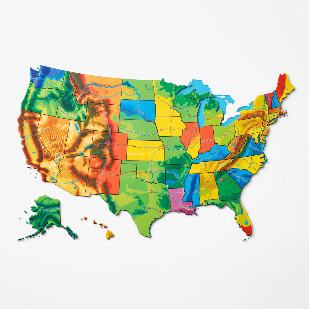 Melissa & Doug USA Map Floor Puzzle
