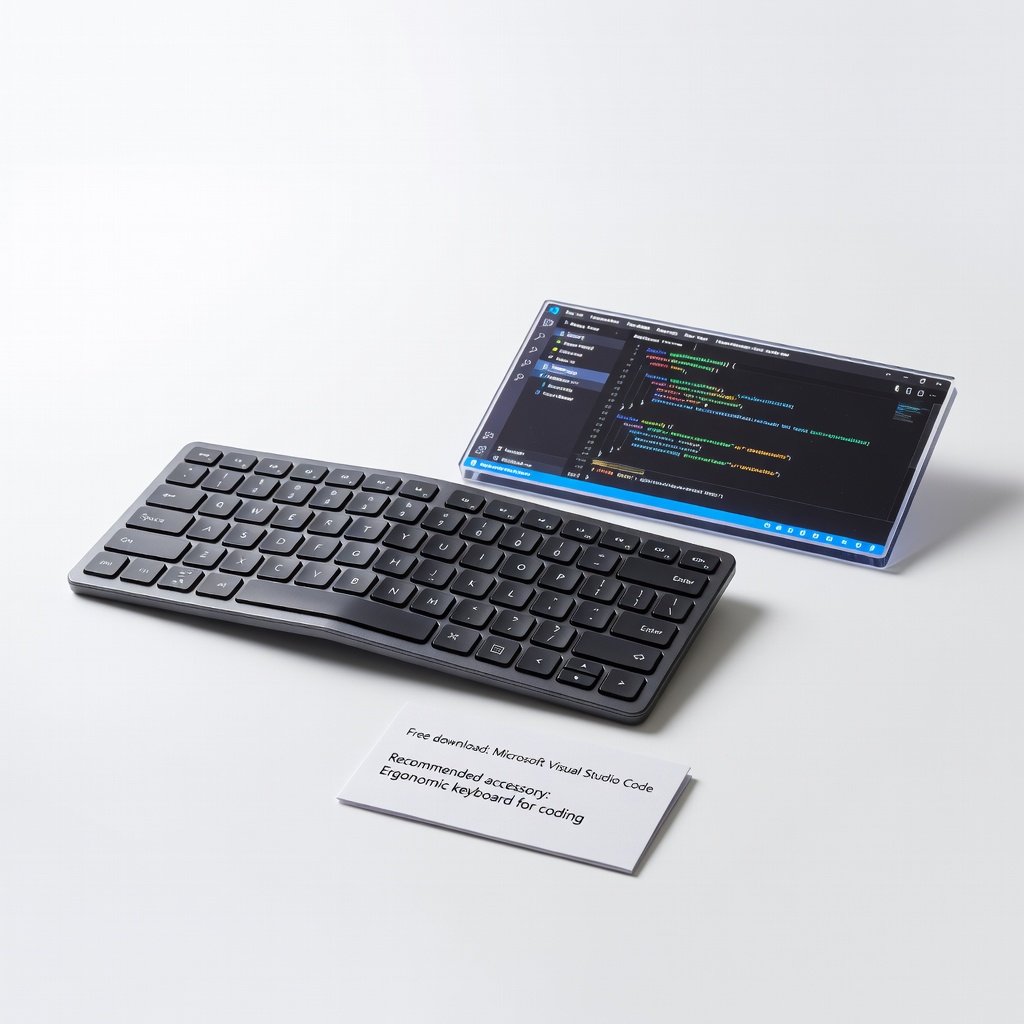 Microsoft Visual Studio Code (free download, but recommend ergonomic keyboard for coding)