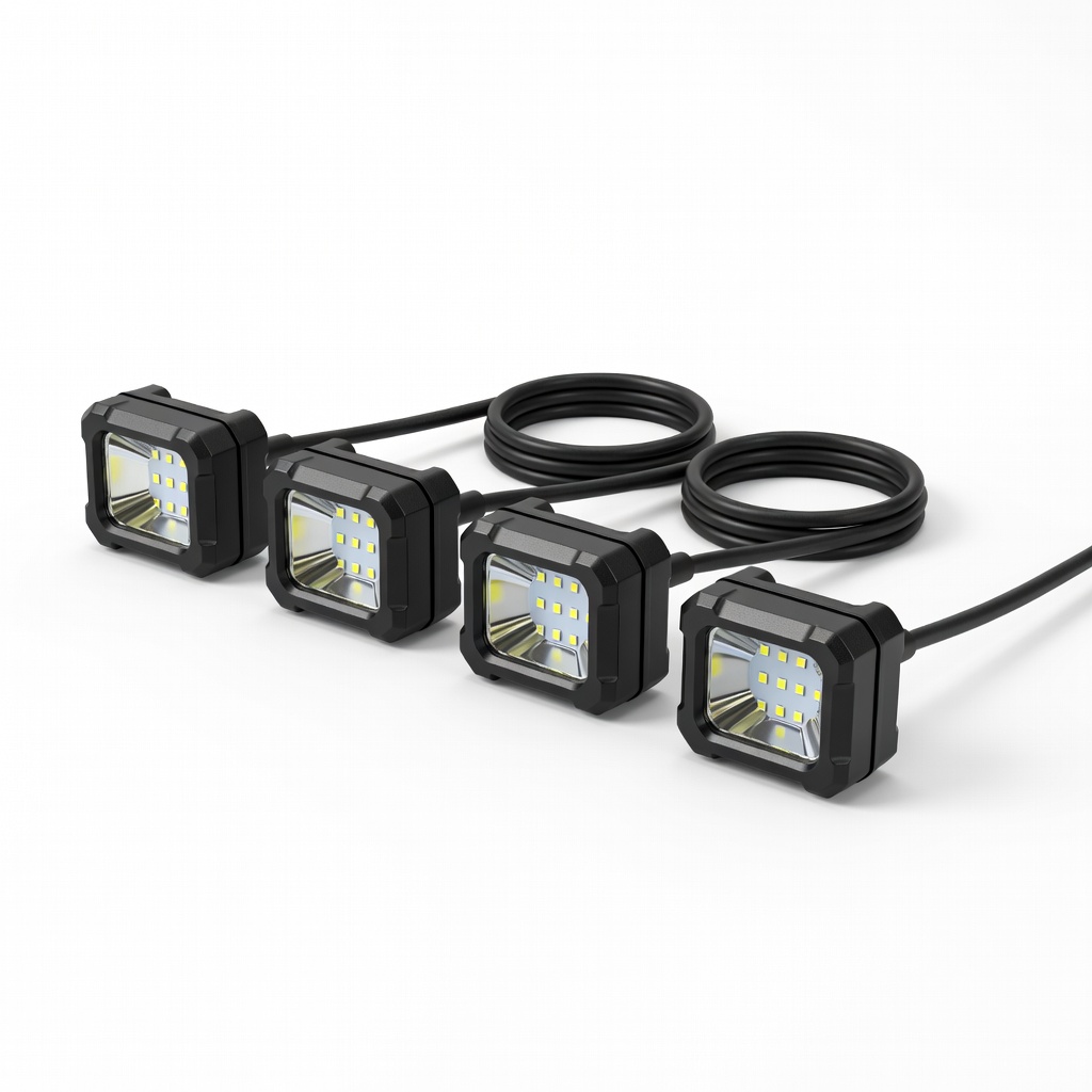 MICTUNING 4PCS RGB LED Rock Lights Kit (ASIN: B08L3M3N3P)