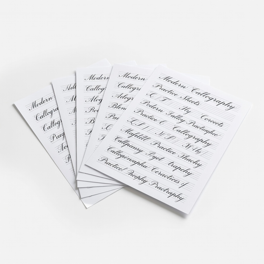 Modern Calligraphy Practice Sheets
