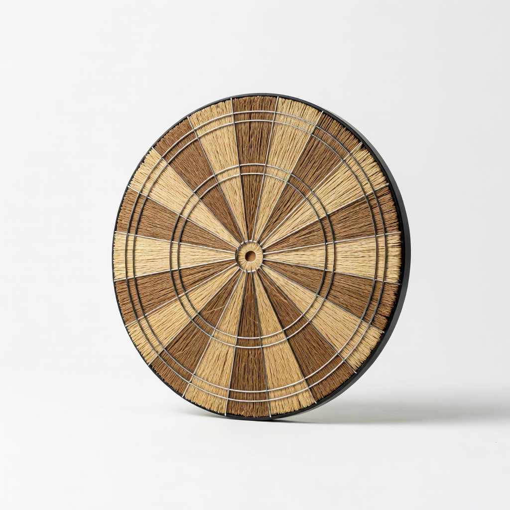 MPHeuion Sisal Dartboard - Self Healing Bristle Board