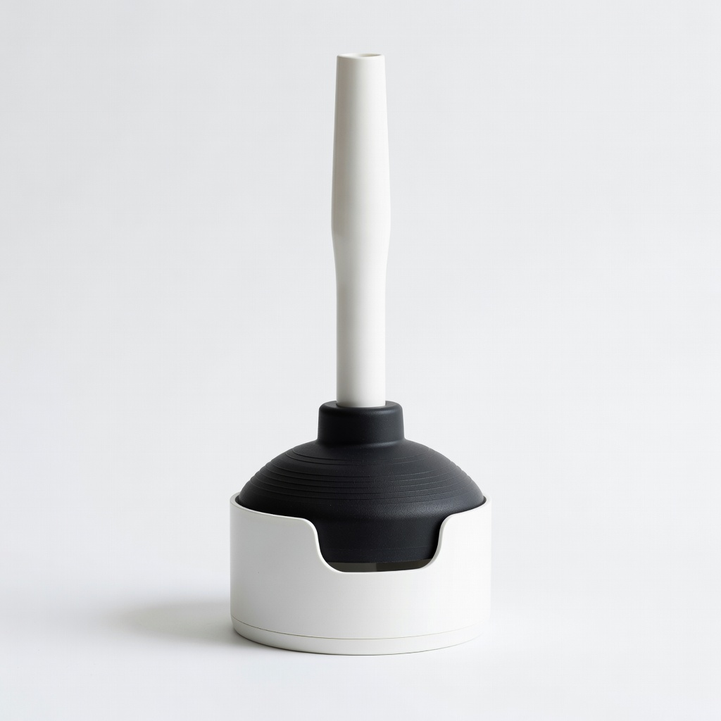 MR.SIGA Heavy Duty Toilet Plunger with Holder