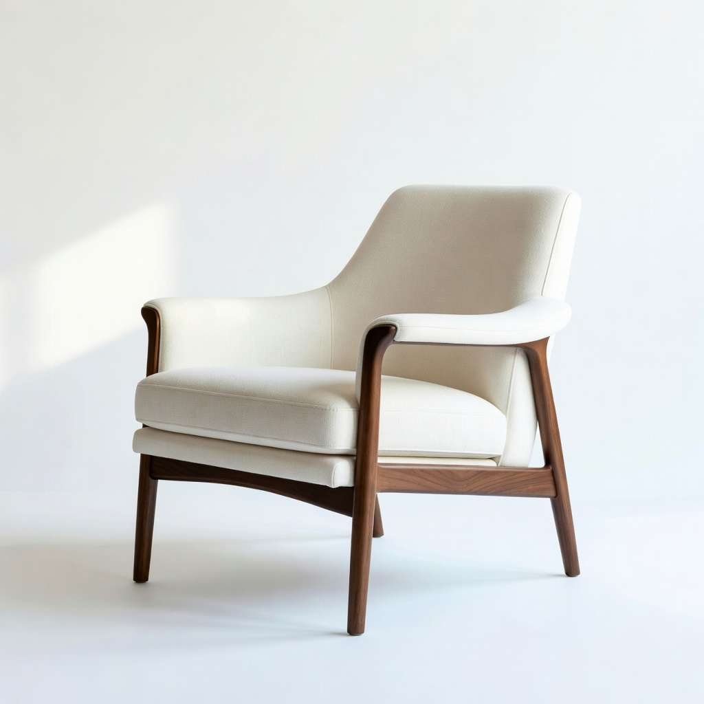 Nathan James Riker Mid-Century Lounge Chair
