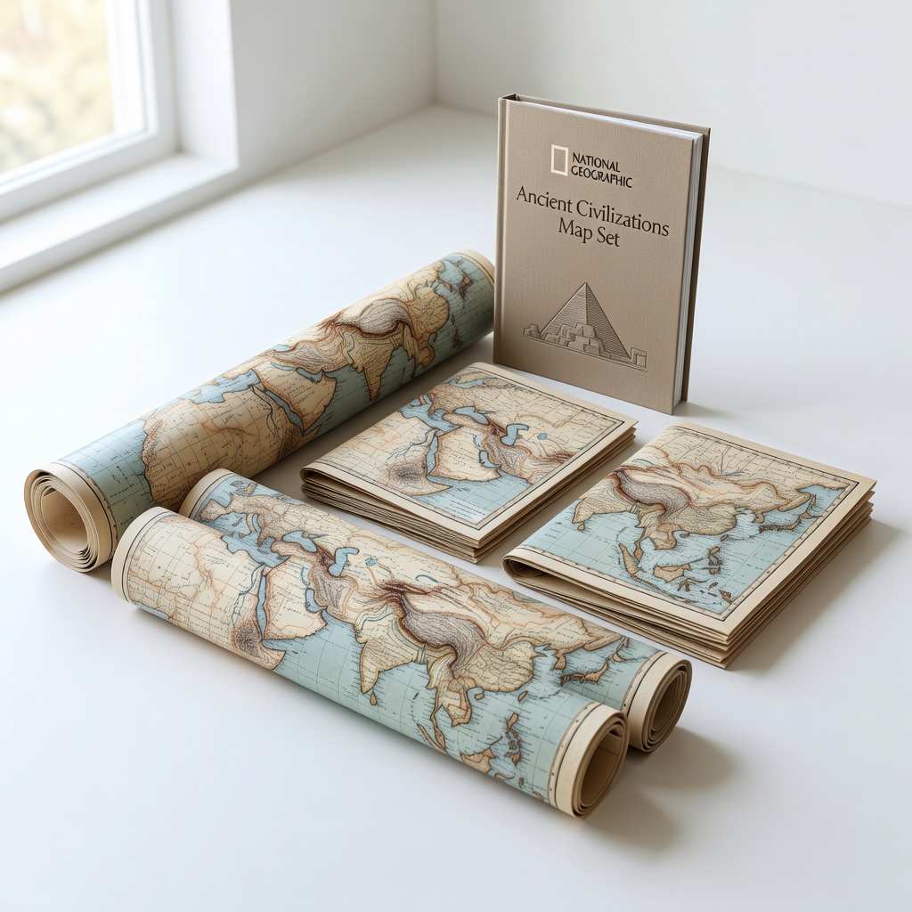 National Geographic Ancient Civilizations Map Set