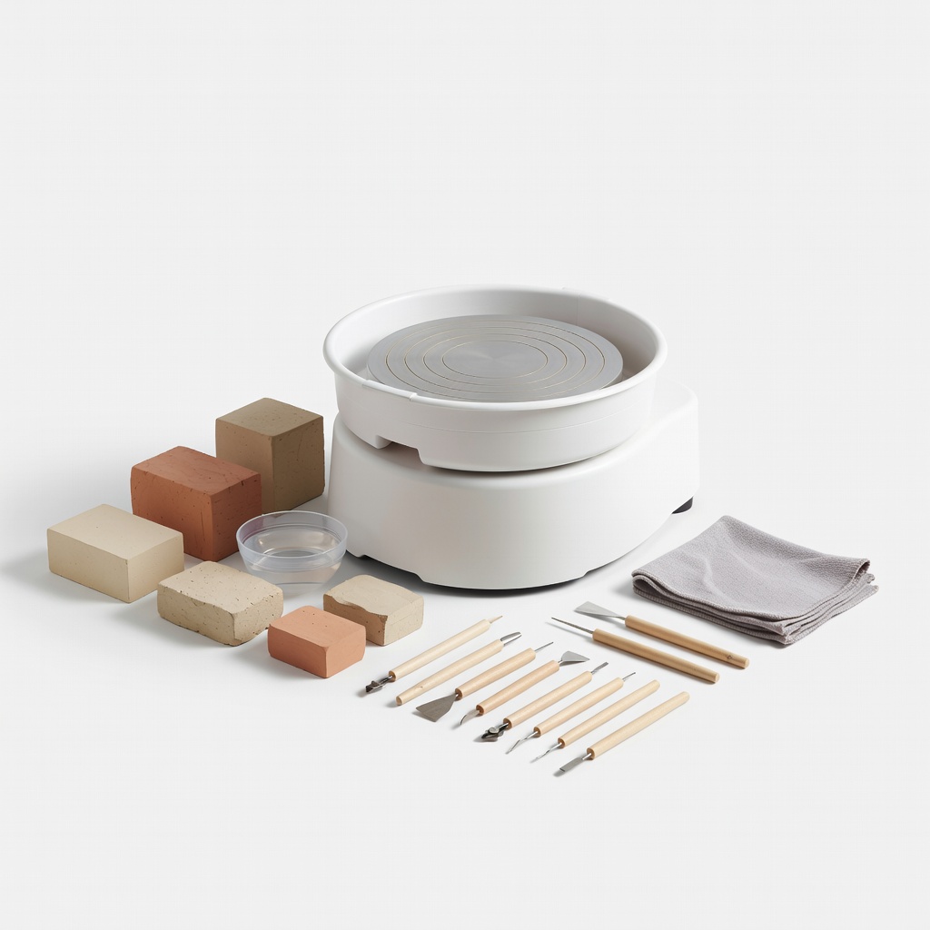 NATIONAL GEOGRAPHIC Pottery Wheel Kit for Beginners