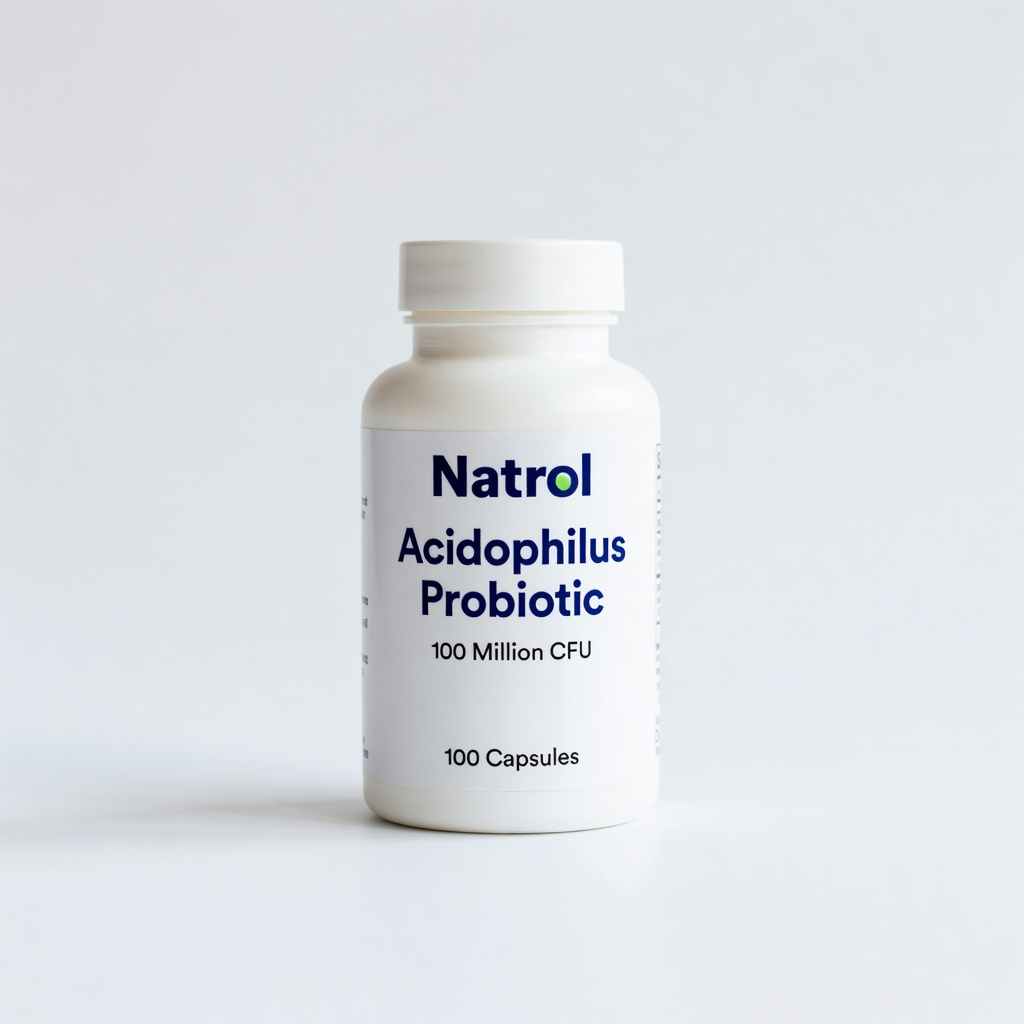 Natrol Acidophilus Probiotic, 100 Million CFU, 100 Capsules