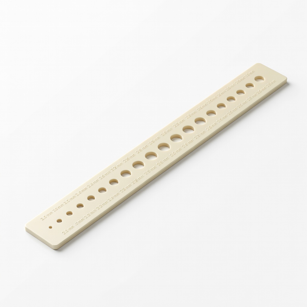Needle Size Gauge Ruler