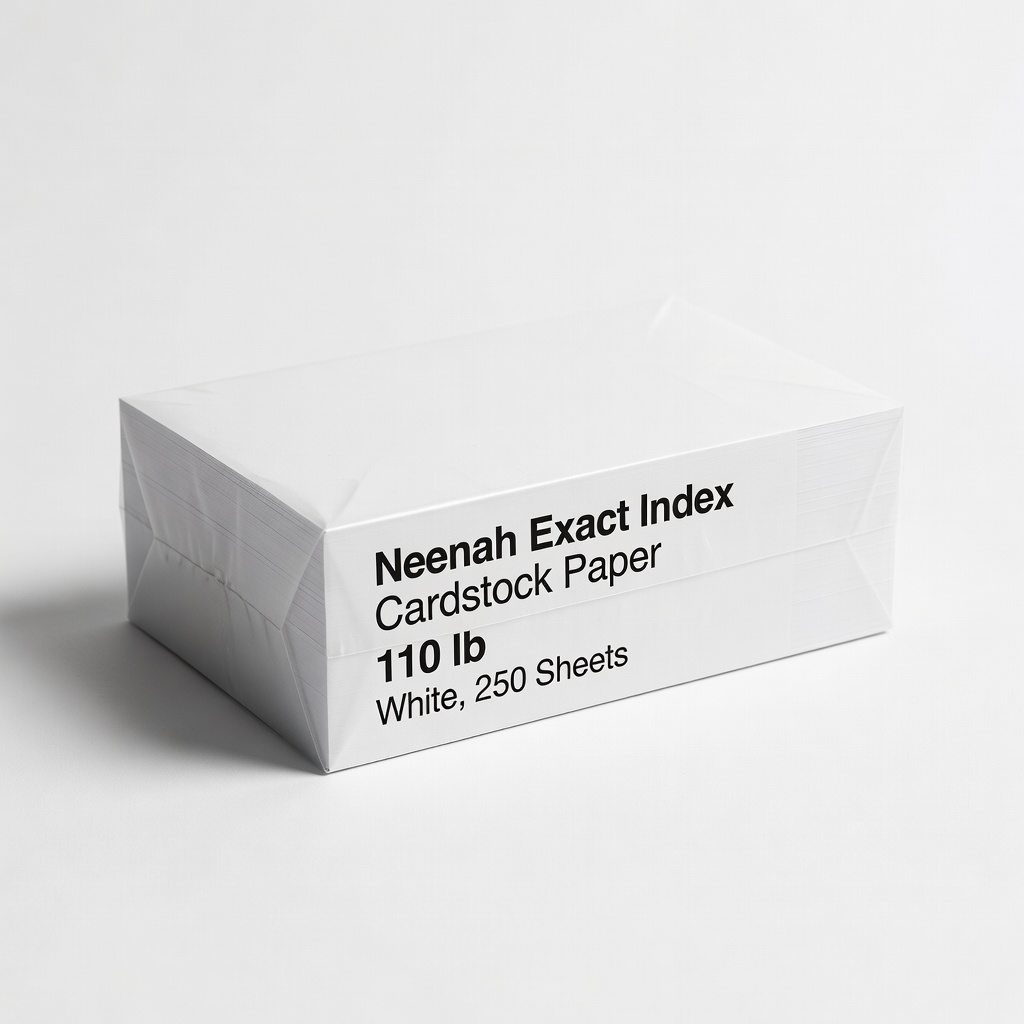 Neenah Exact Index Cardstock Paper, 110 lb, White, 250 Sheets