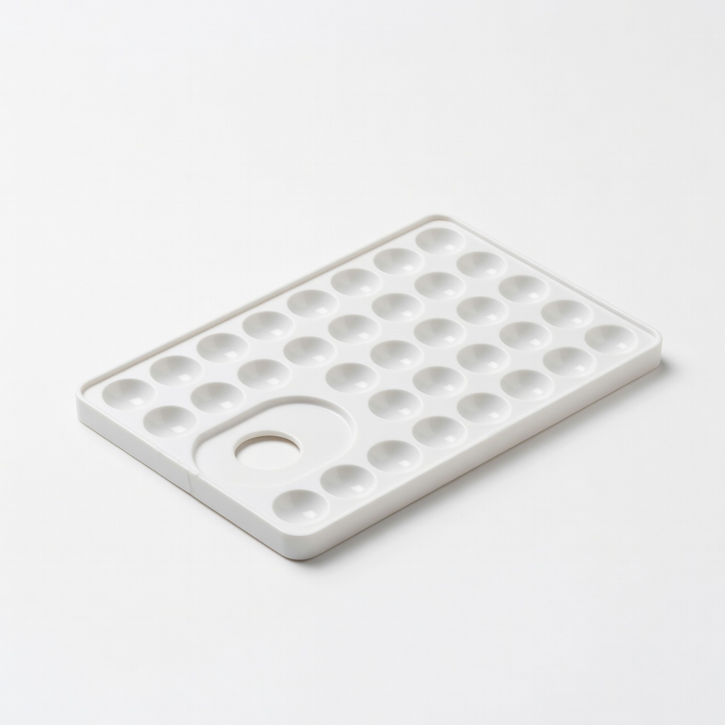 Nicpro 33 Wells Plastic Palette with Thumb Hole