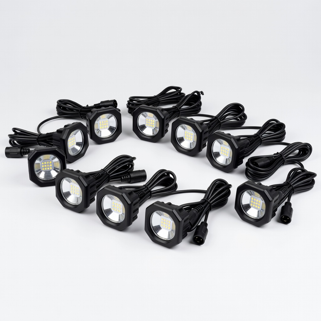 Nilight 8PCS Rock Lights Kit