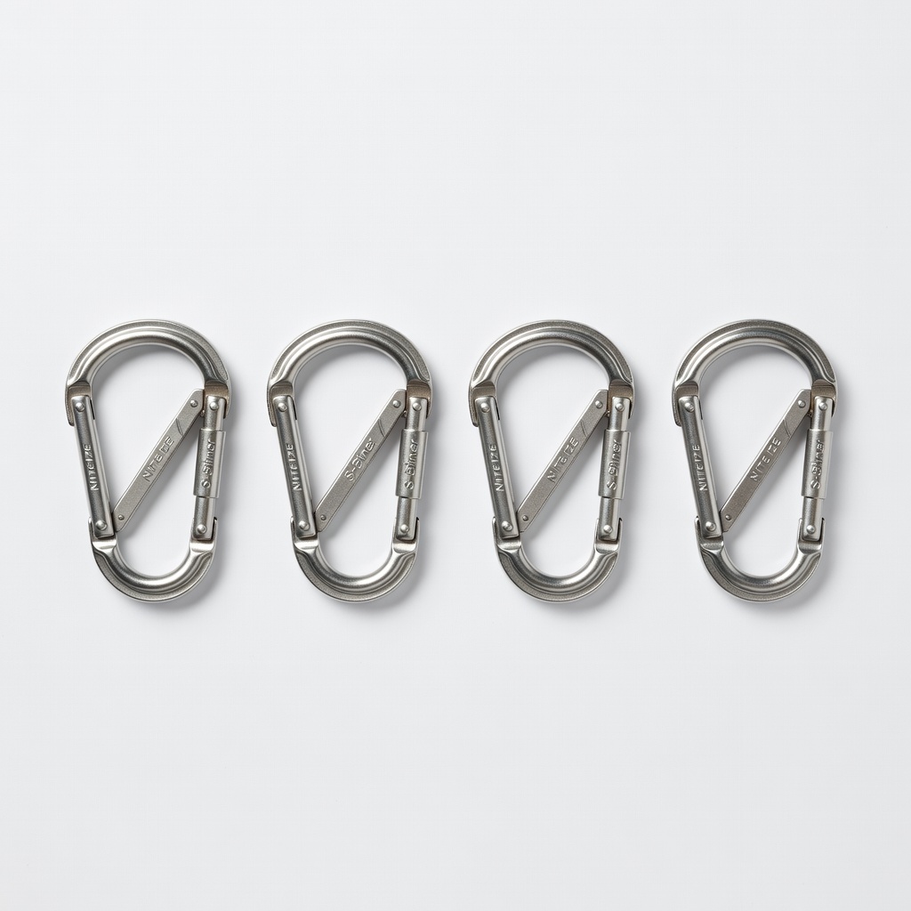Nite Ize Original S-Biner (4-Pack, Stainless Steel)
