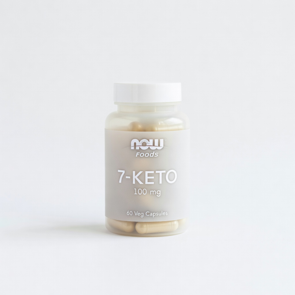 NOW Foods 7-KETO 100 mg, 60 Veg Capsules