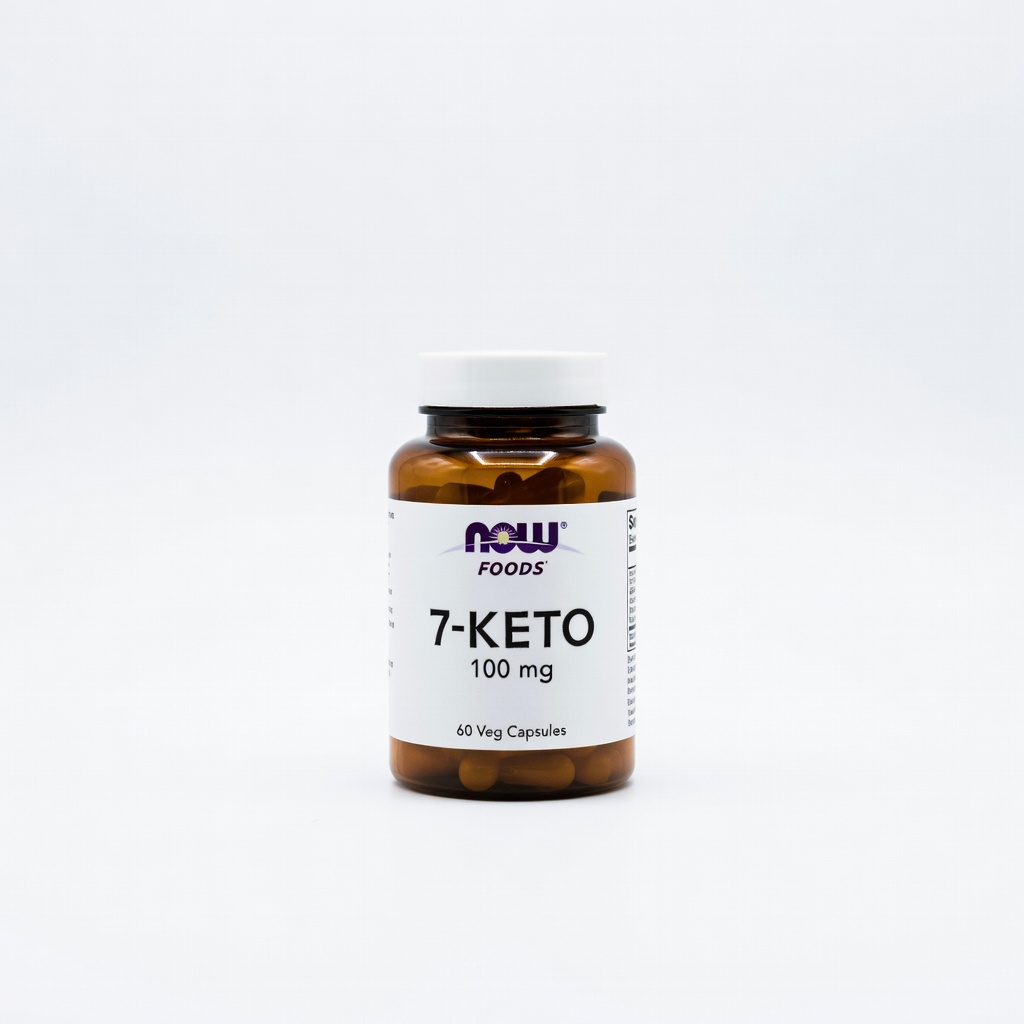 NOW Foods 7-KETO 100 mg, 60 Veg Capsules
