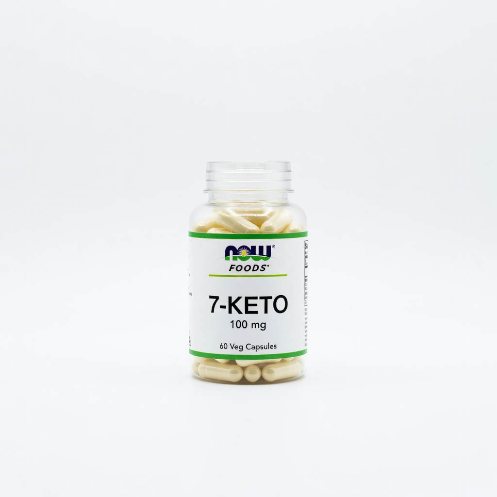 NOW Foods 7-KETO 100 mg, 60 Veg Capsules