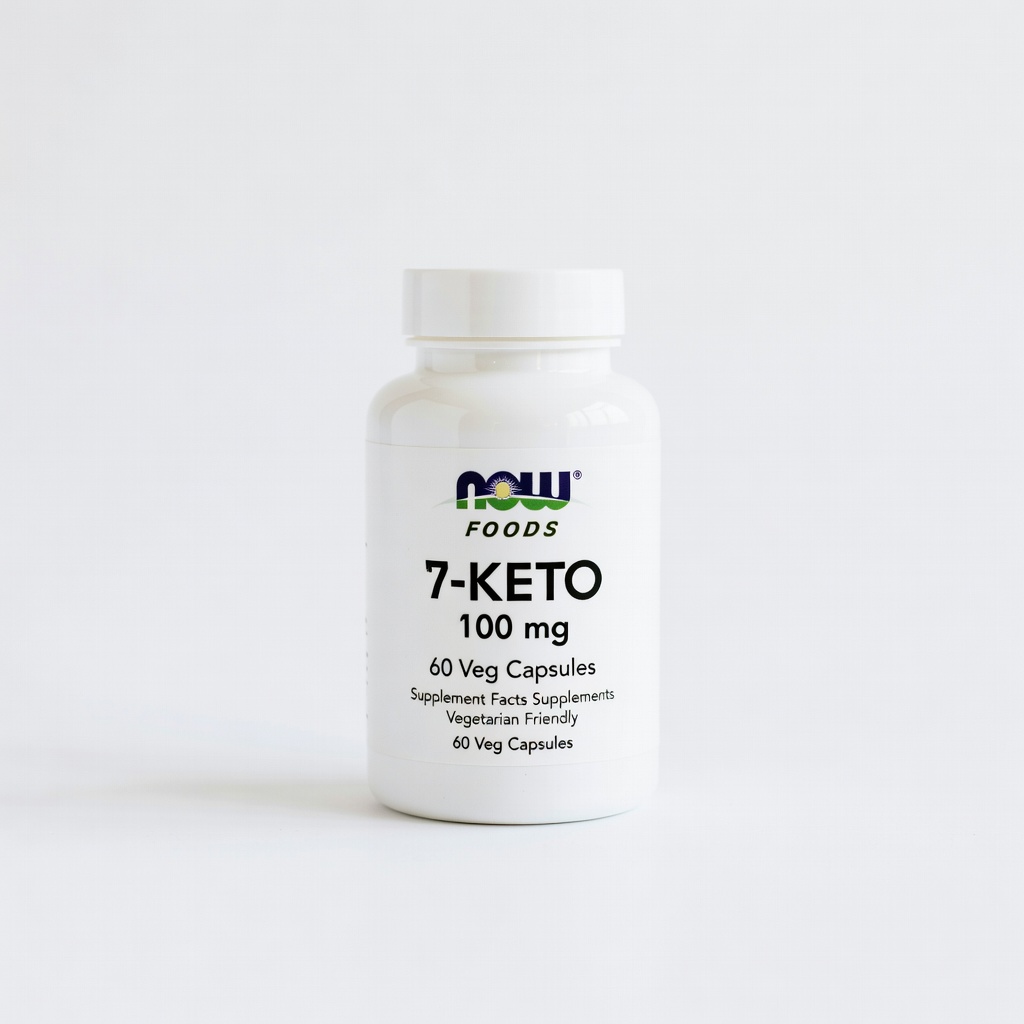 NOW Foods 7-KETO 100 mg, 60 Veg Capsules