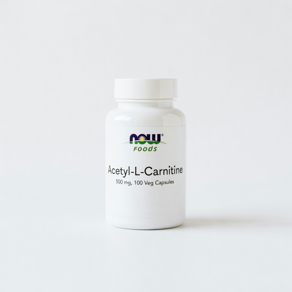 NOW Foods Acetyl-L-Carnitine 500 mg, 100 Veg Capsules