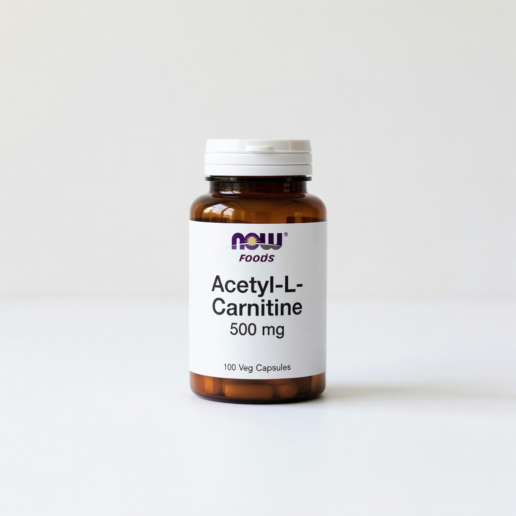 NOW Foods Acetyl-L-Carnitine 500 mg, 100 Veg Capsules