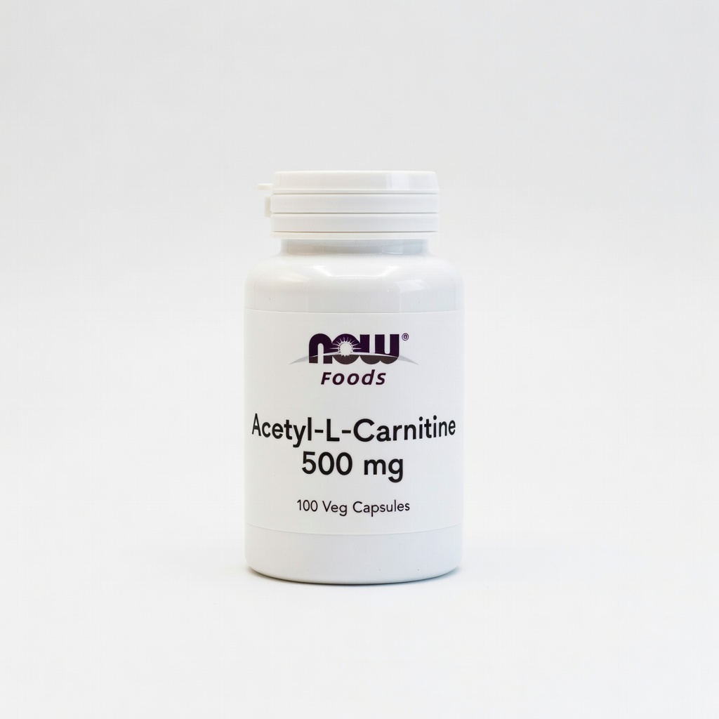 NOW Foods Acetyl-L-Carnitine 500 mg, 100 Veg Capsules