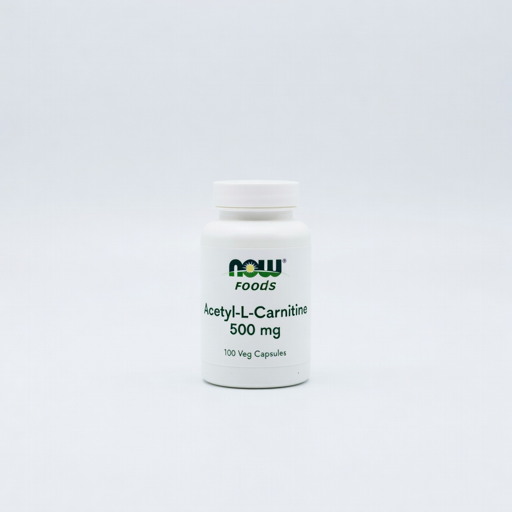 NOW Foods Acetyl-L-Carnitine 500 mg, 100 Veg Capsules