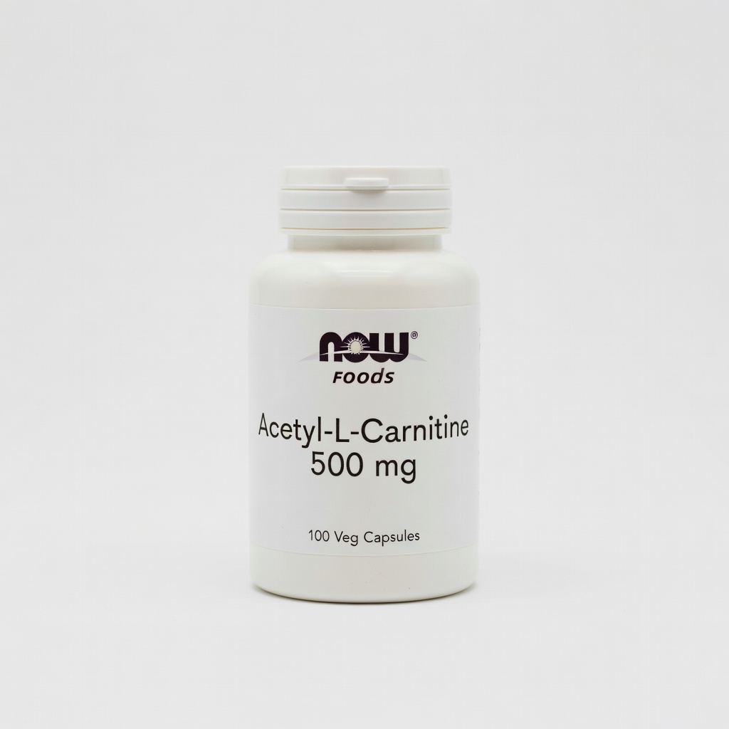 NOW Foods Acetyl-L-Carnitine 500 mg, 100 Veg Capsules