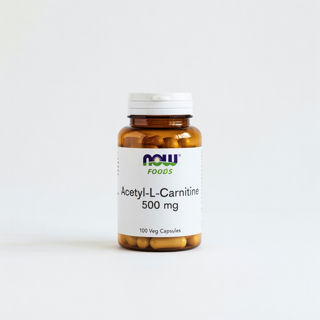 NOW Foods Acetyl-L-Carnitine 500mg, 100 Veg Capsules
