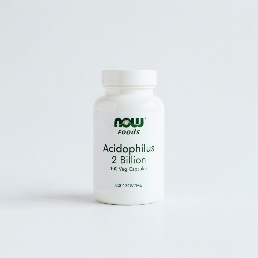 NOW Foods Acidophilus-2 Billion, 100 Veg Capsules (ASIN: B0013OVZMU)