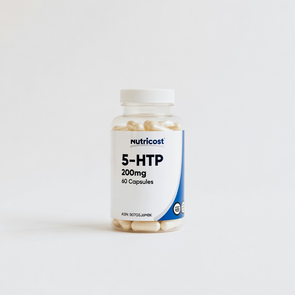 Nutricost 5-HTP 200mg, 60 Capsules (ASIN: B07G5J6M8K)