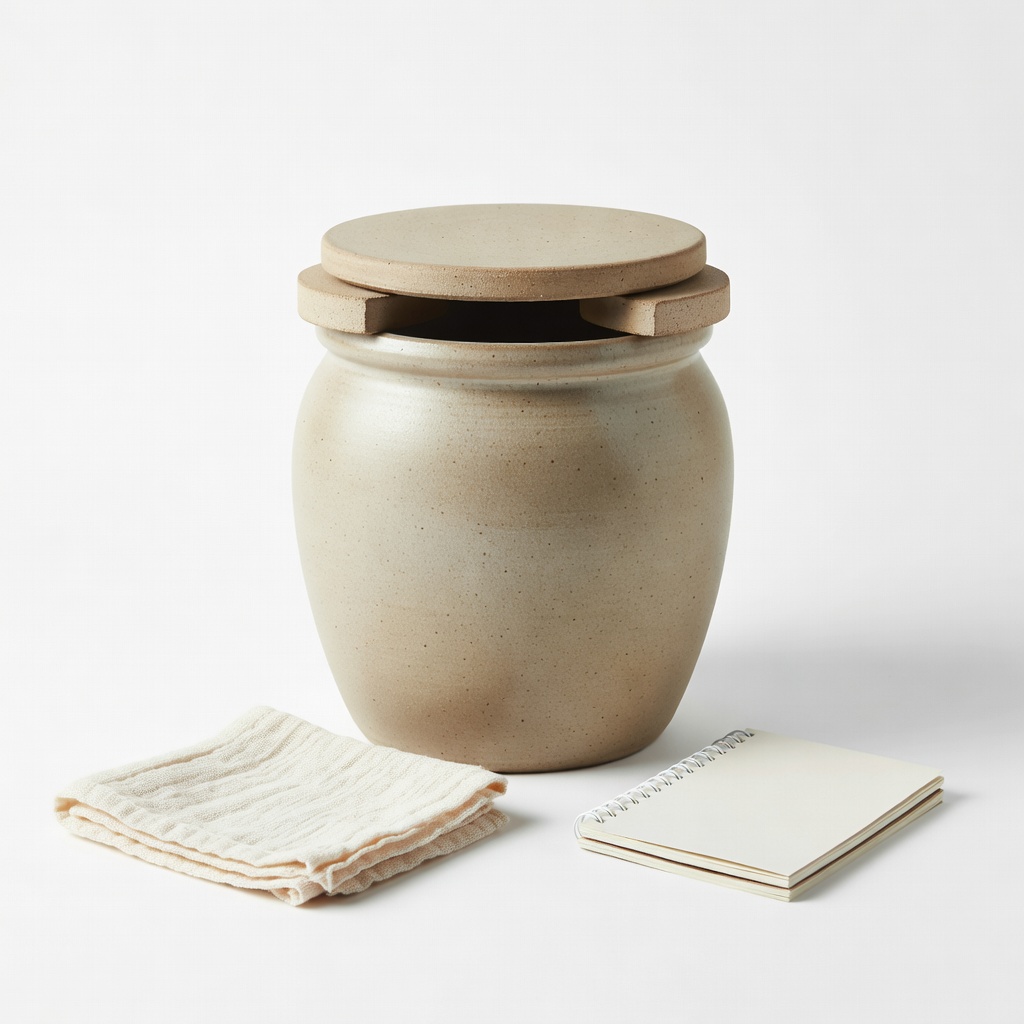 Ohio Stoneware 2-Gallon Fermentation Crock Kit