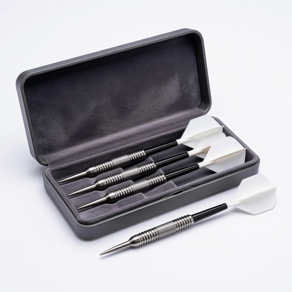 One80 Bull Steel Tip Darts Set with Case - 24g Tungsten