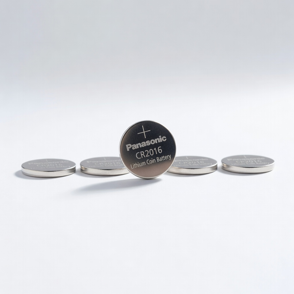 Panasonic CR2016 Lithium Coin Batteries, 5 Count