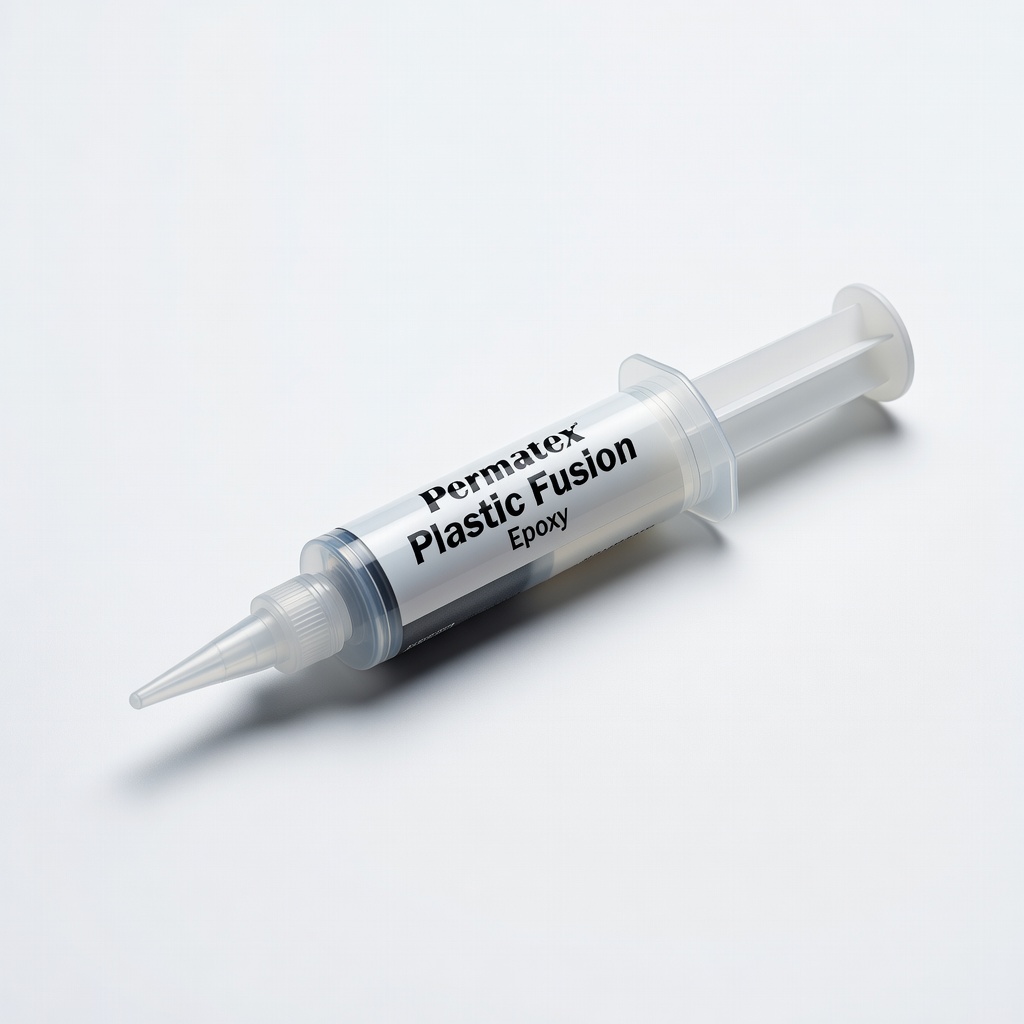 Permatex 84115 Clear RTV Silicone? Wait, no—Permatex Plastic Fusion Epoxy