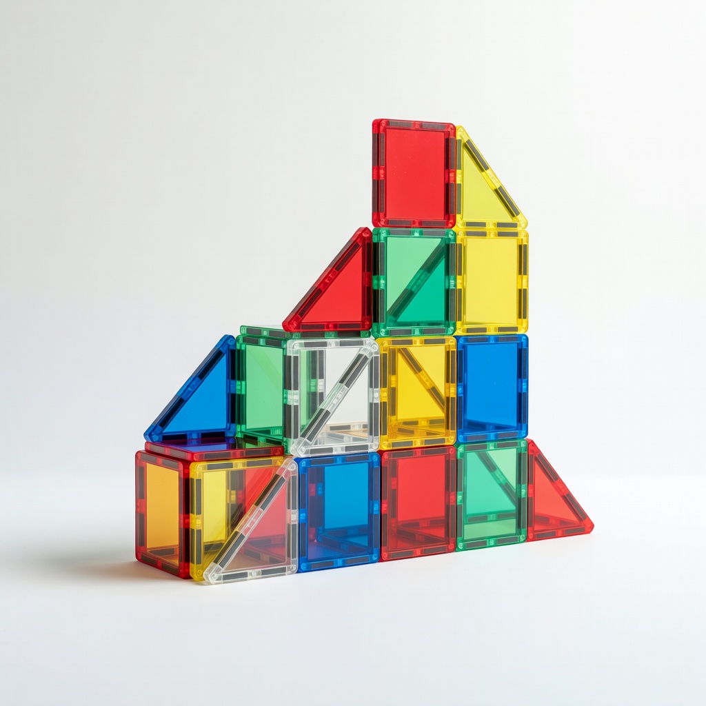 PicassoTiles 100 Piece Magnetic Building Tiles