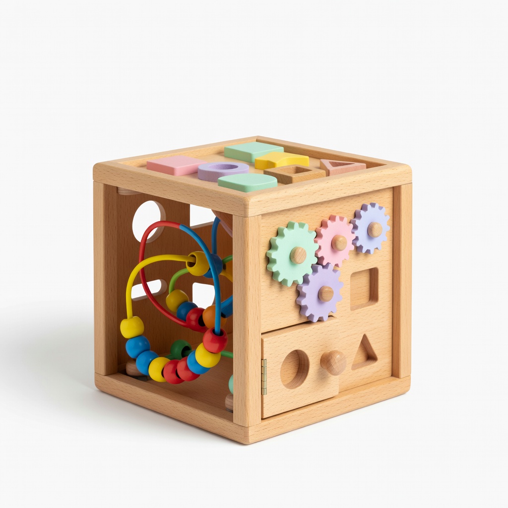 PlanToys Wooden Activity Cube