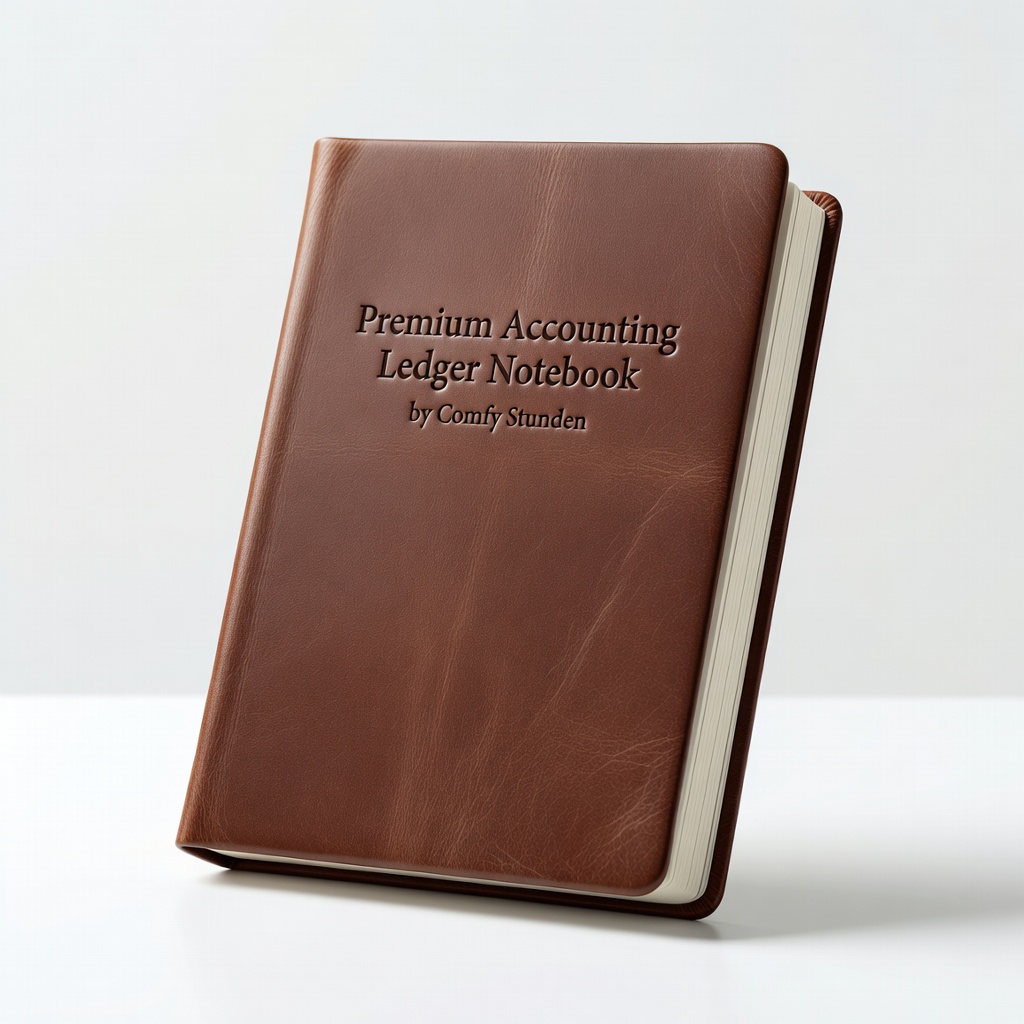 Premium Accounting Ledger Notebook by Comfy Stunden