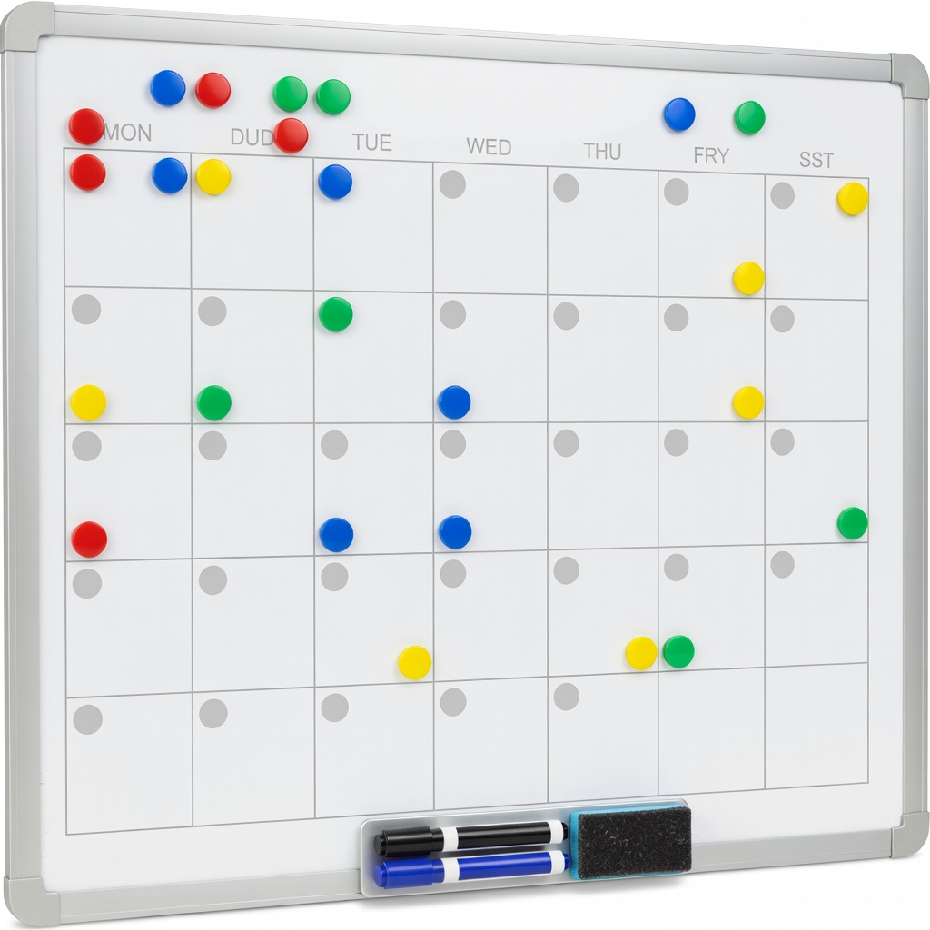 QRVOITY Magnetic Dry Erase Whiteboard Calendar