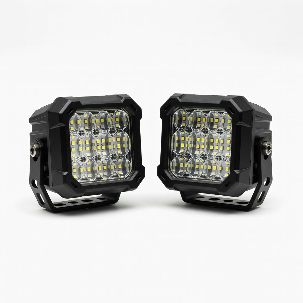 Rough Country 6" Black Series LED Cube Pods (Pair)