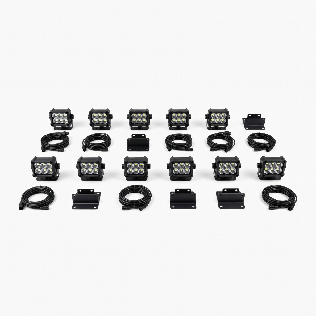 Rough Country 9-Piece Rock Light Kit