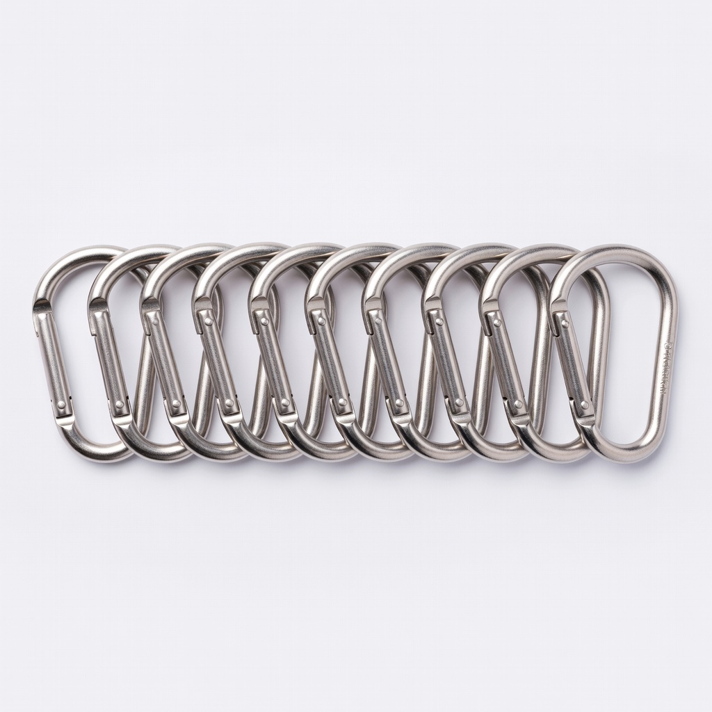 SAVITA Metal Keychain Carabiners (10 Pack)