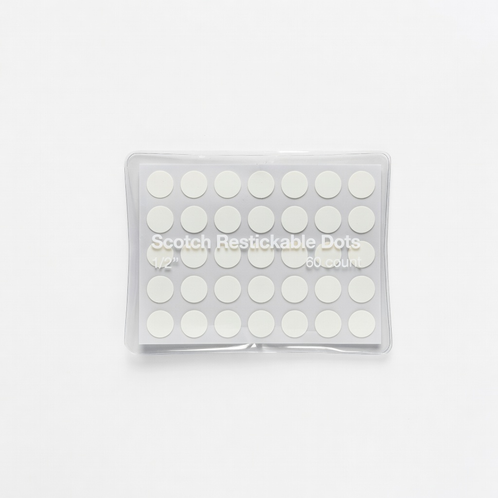 Scotch Restickable Dots (1/2", 60 count)