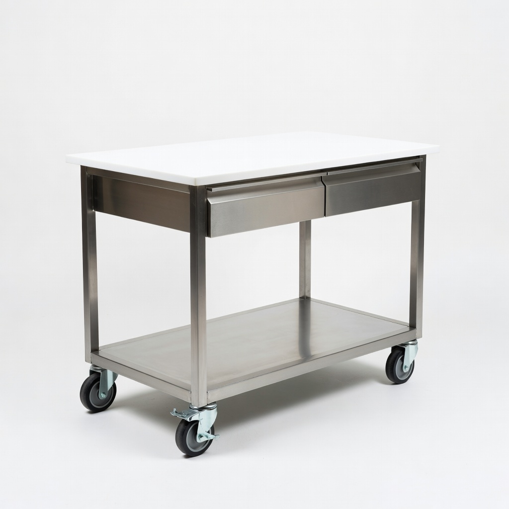 Seville Classics UltraDurable Commercial Mobile Kitchen Island Cart