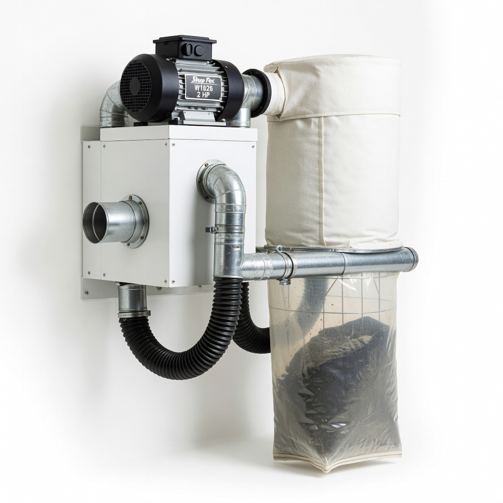 Shop Fox W1826 2 HP Wall-Mount Dust Collector