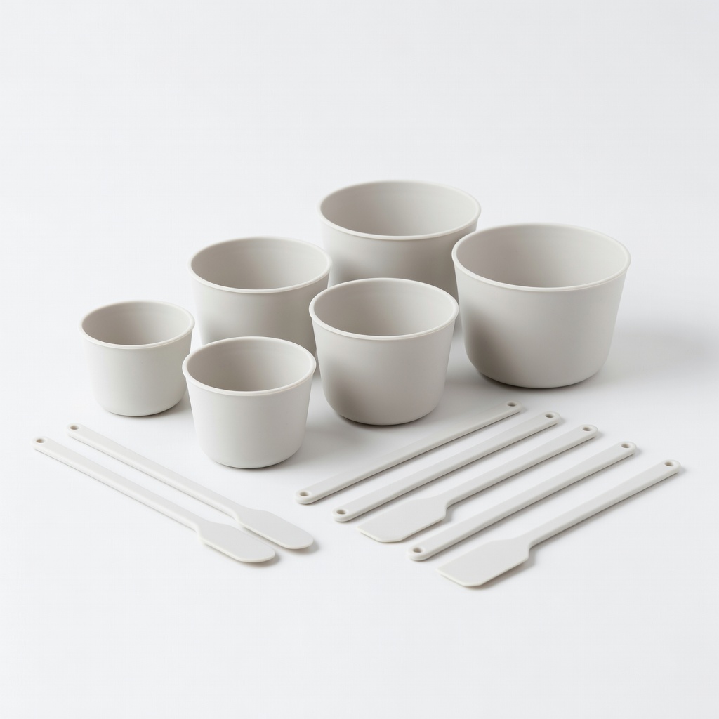 Silicone Mixing Cups and Sticks