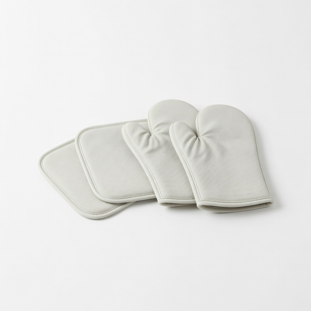 Silicone Pot Holders and Oven Mitts Set
