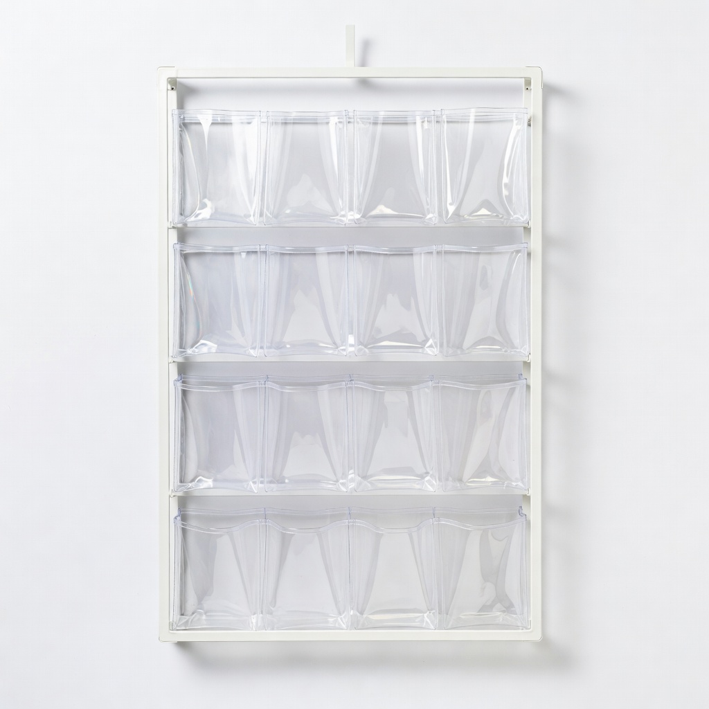 Simple Houseware Crystal Clear Over Door Organizer