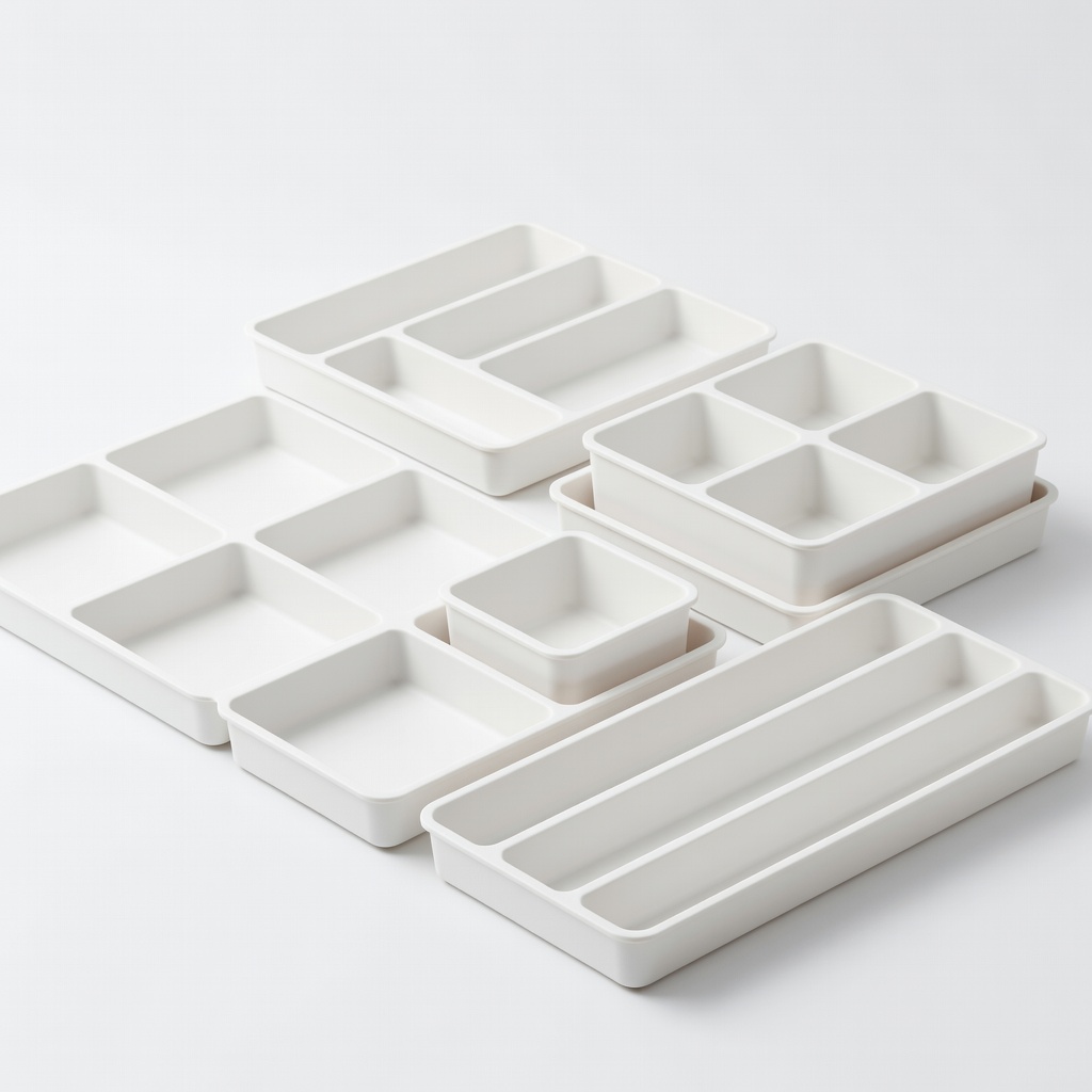 SimpleHouseware Drawer Organizer Tray Set